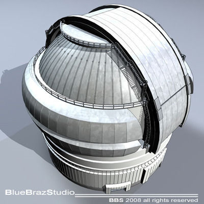 Observatory dome 3D model_4