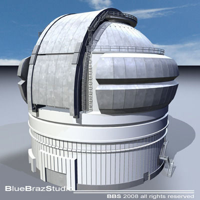 Observatory dome 3D model_2