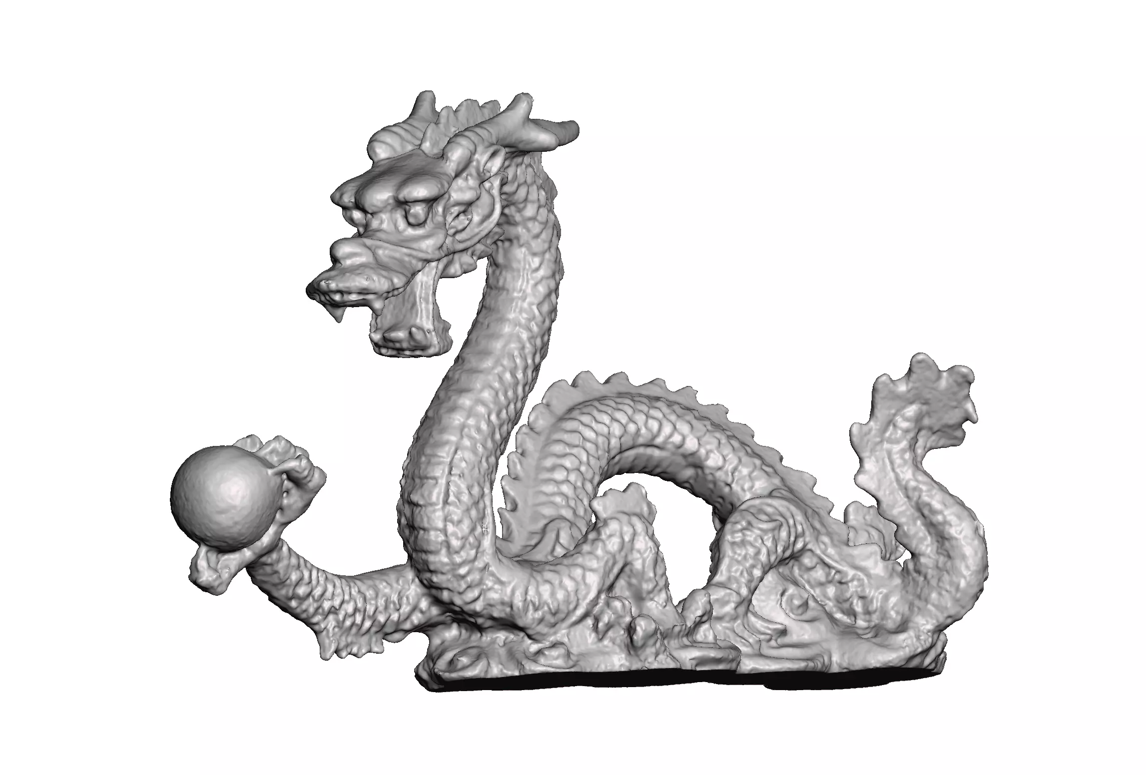 Dragon Netsuke statue 3D print model