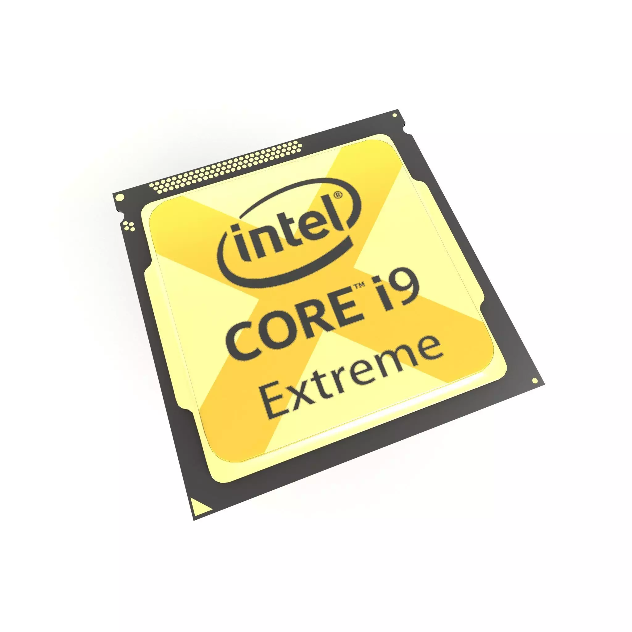 Intel CPU i9 Extreme v1 001 Low-poly 3D model