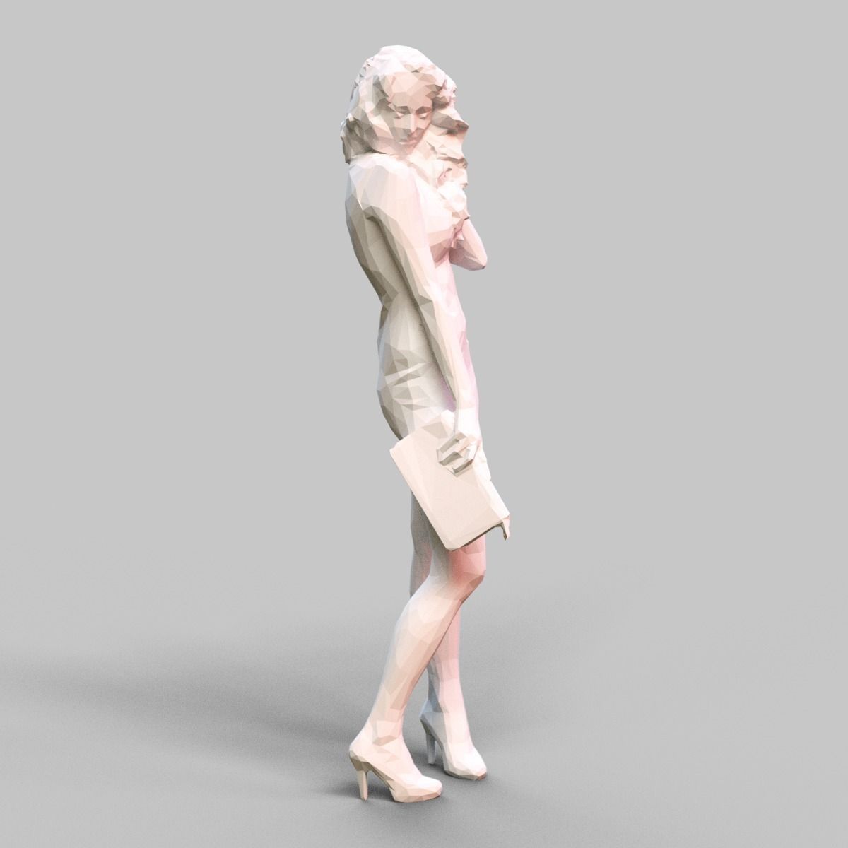 Girl Posing 3D print model_1