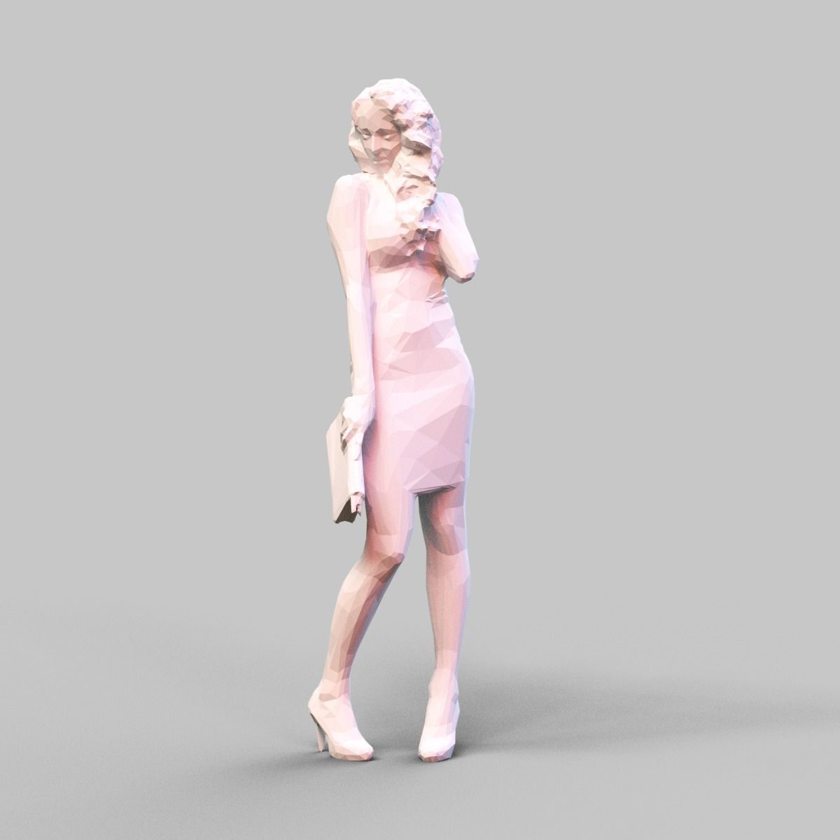 Girl Posing 3D print model_4