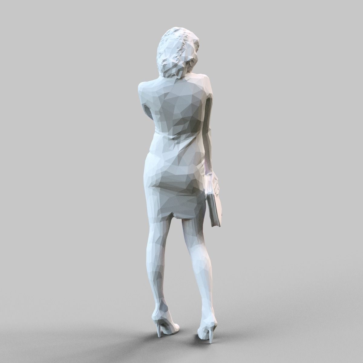 Girl Posing 3D print model_3
