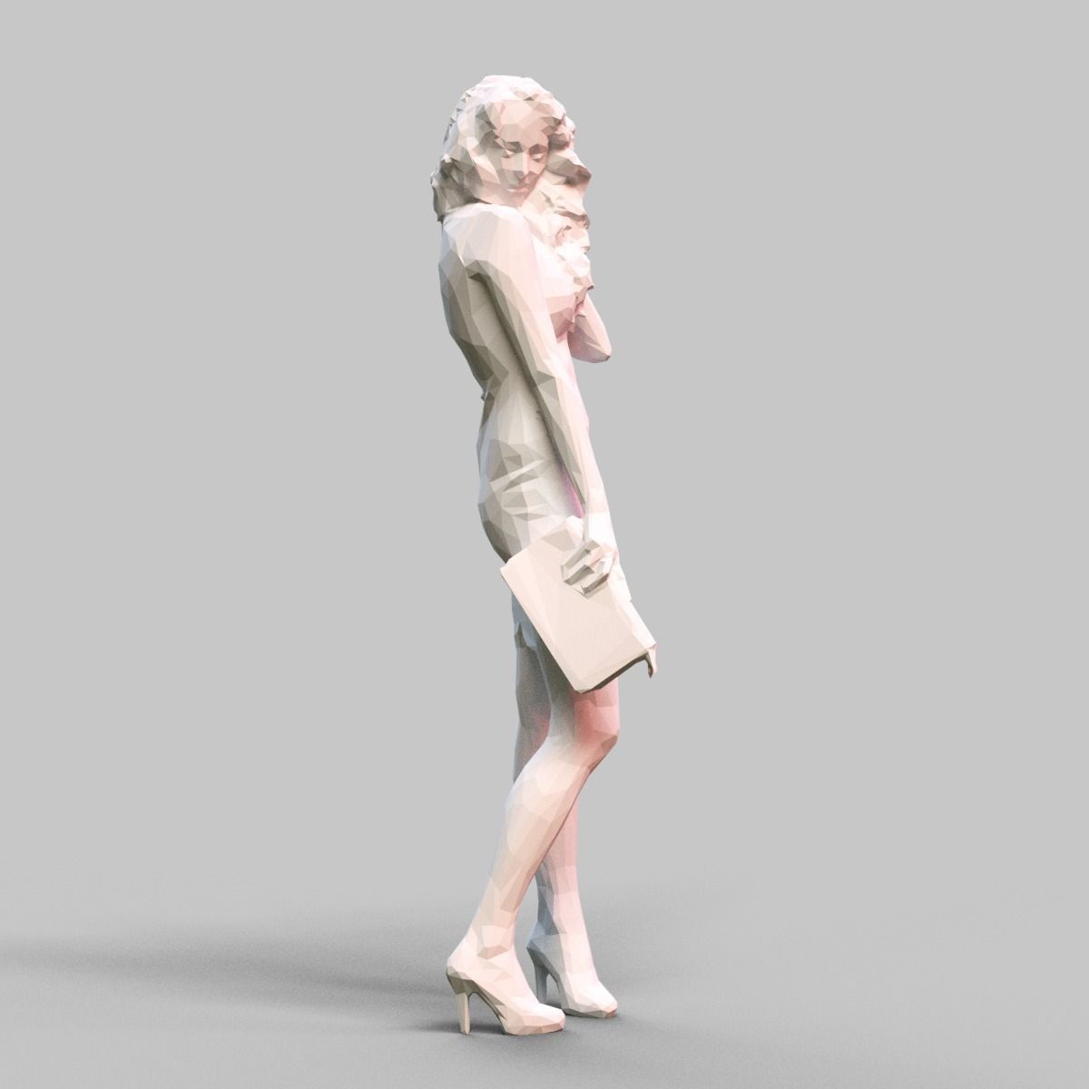 Girl Posing 3D print model_2