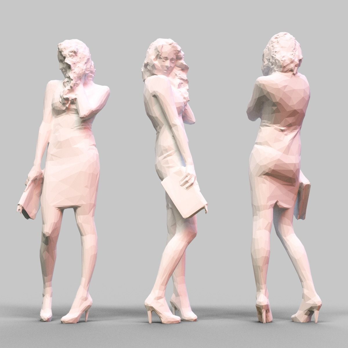 Girl Posing 3D print model_0