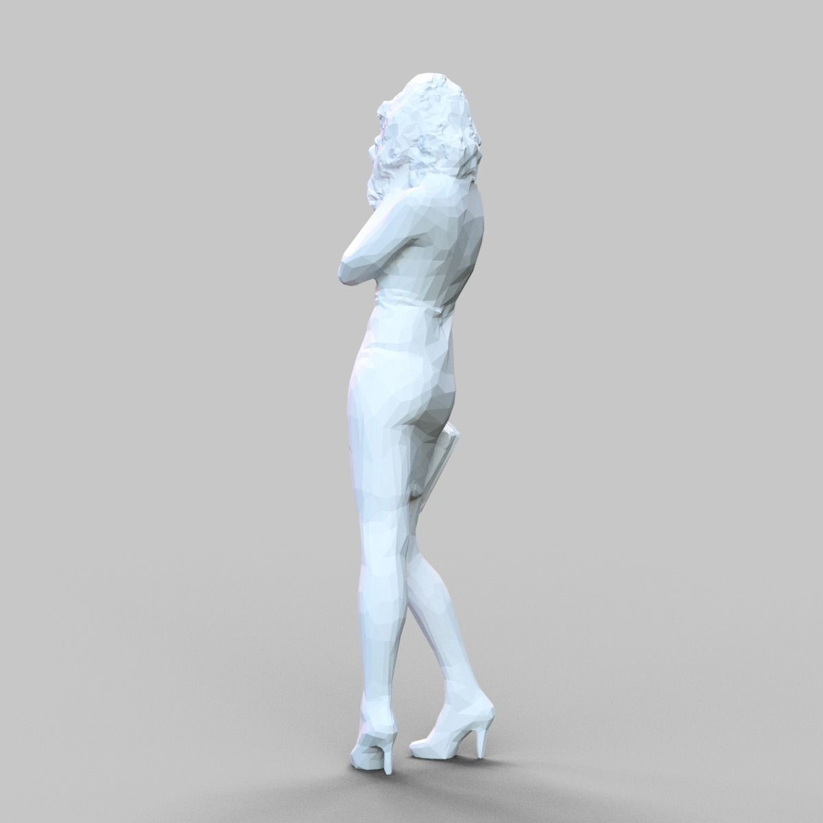 Girl Posing 3D print model_5