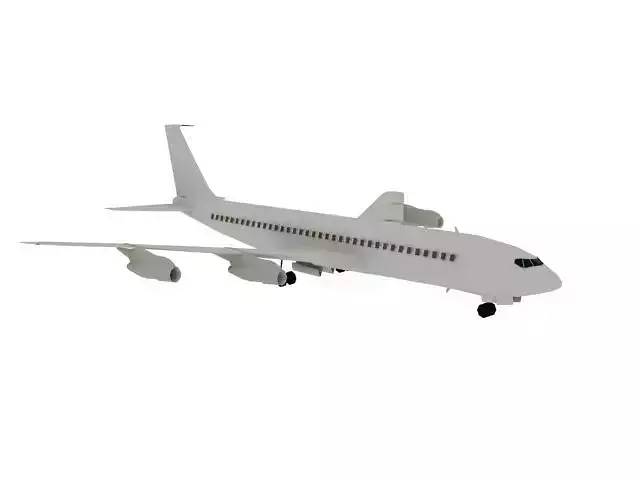 AIRPLANE BOEN707 Free 3D model