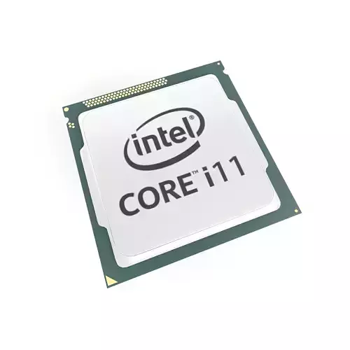 Intel CPU i11 v1 003 Low-poly 3D model