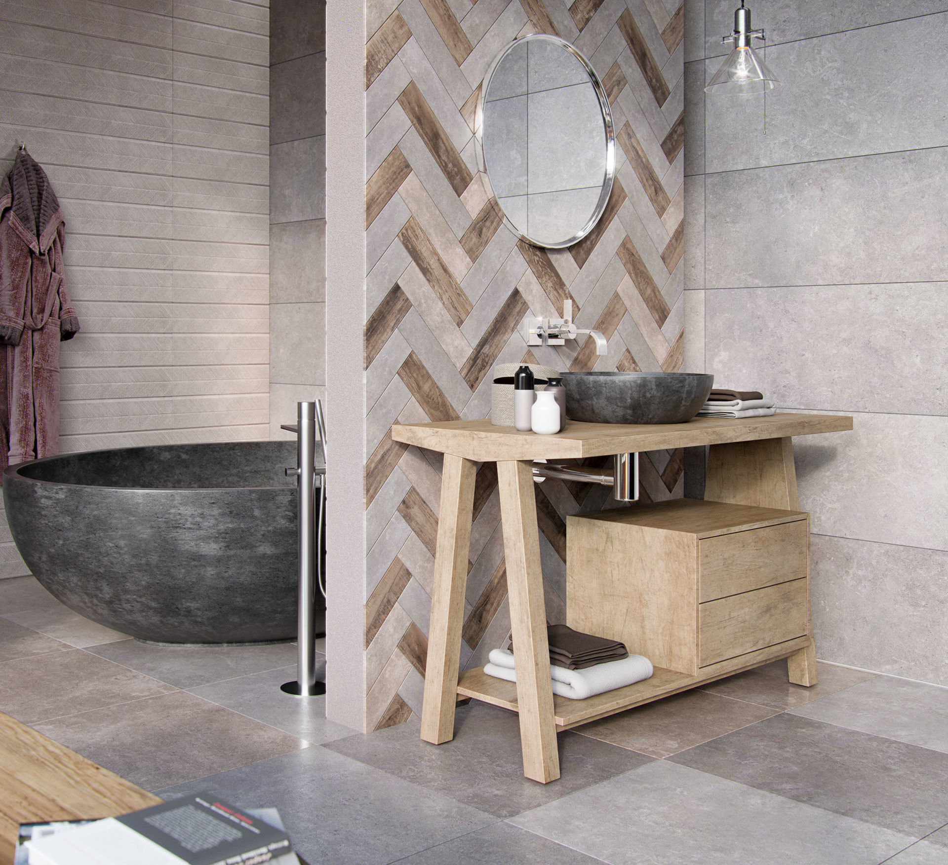 Bathroom No W scene from FLAVIKER CATALOG - NEW VERSION - 3D model_2