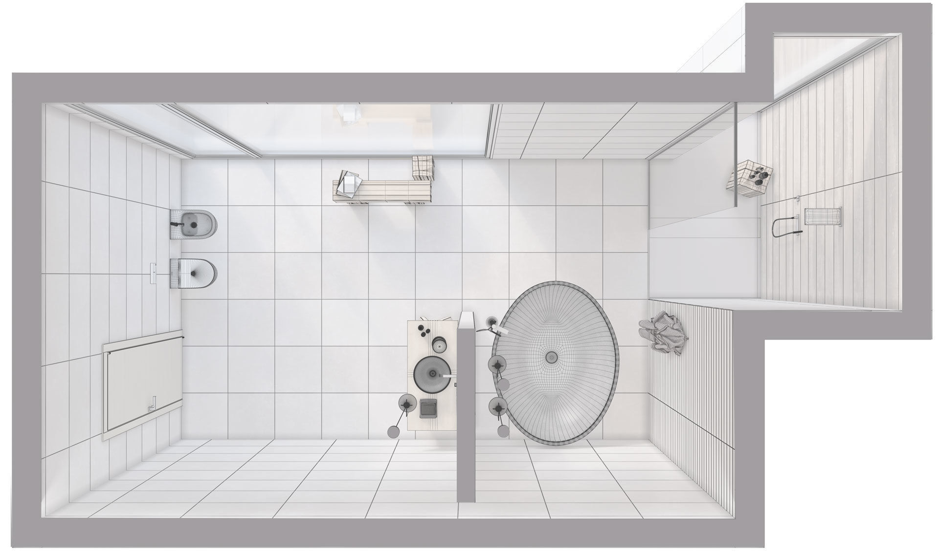 Bathroom No W scene from FLAVIKER CATALOG - NEW VERSION - 3D model_8