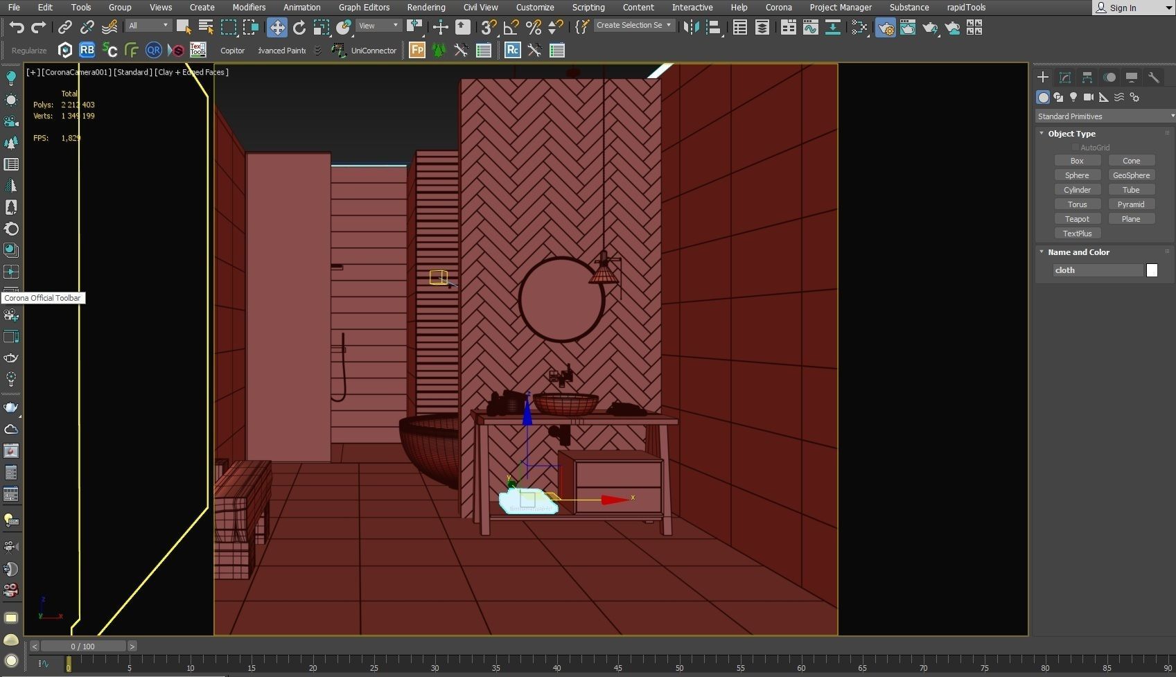Bathroom No W scene from FLAVIKER CATALOG - NEW VERSION - 3D model_9