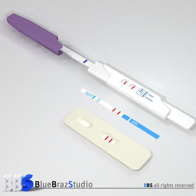 Pregnancy test 3 3D model_4