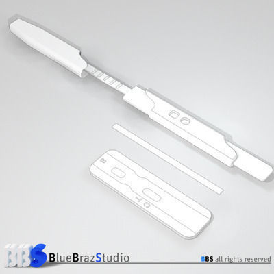 Pregnancy test 3 3D model_5