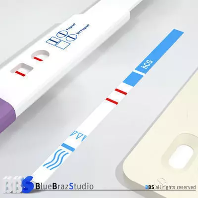 Pregnancy test 3 3D model_0