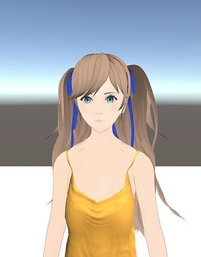 Unity Humanoid Model Anime004 Free 3D model