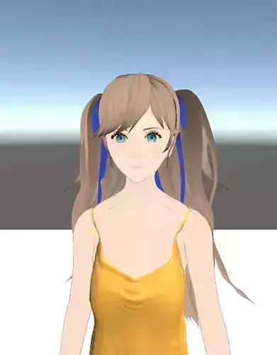 Unity Humanoid Model Anime004 Free 3D model