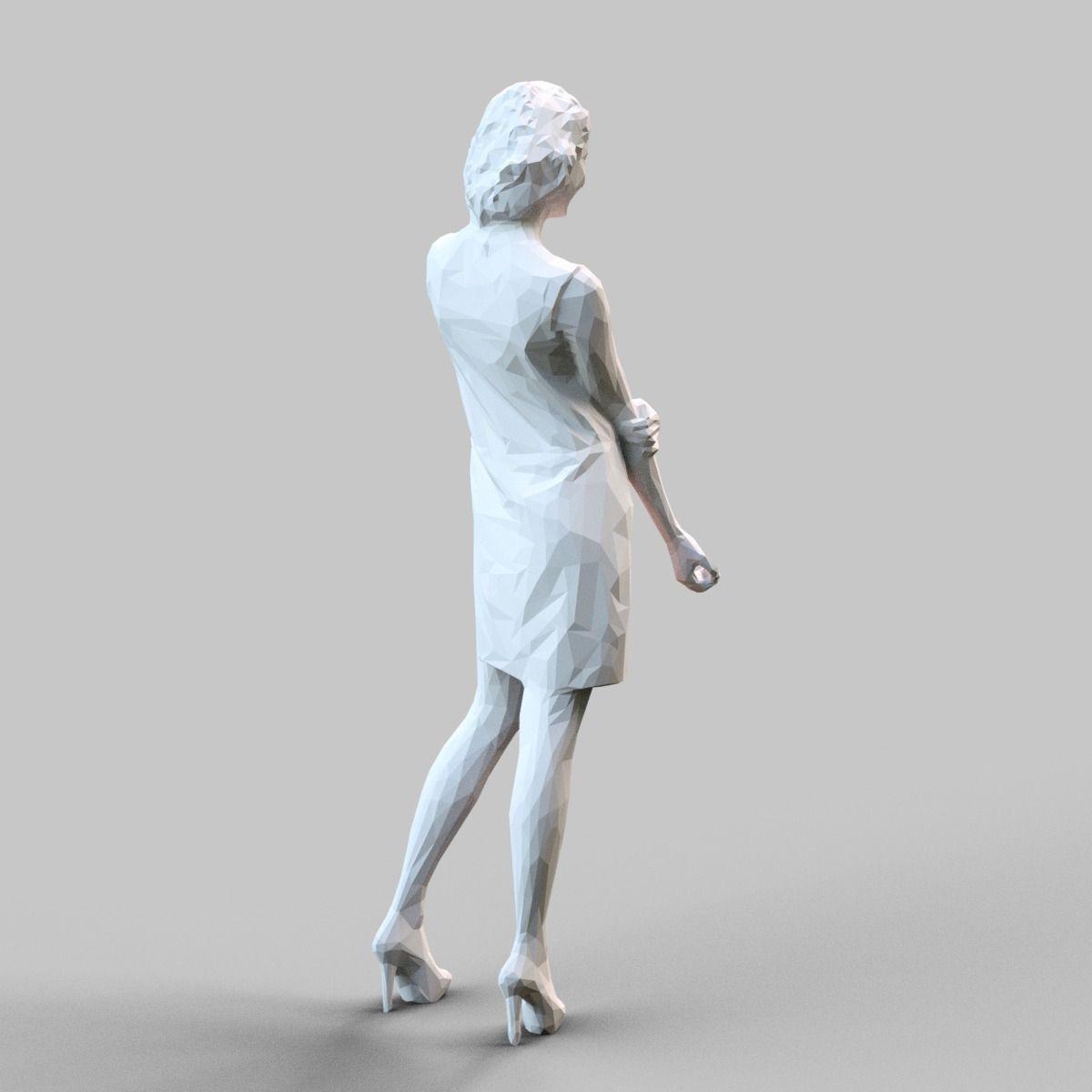 Girl Posing 3D print model_3