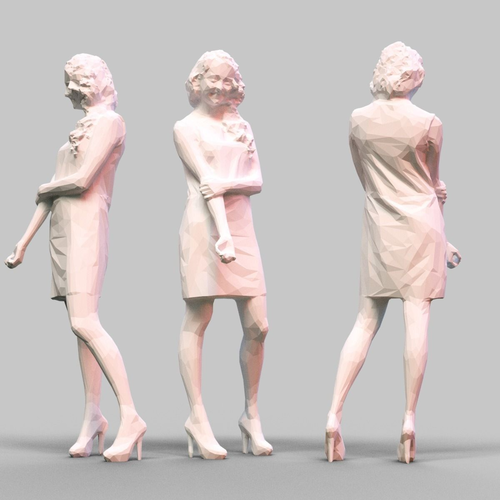 Girl Posing 3D print model