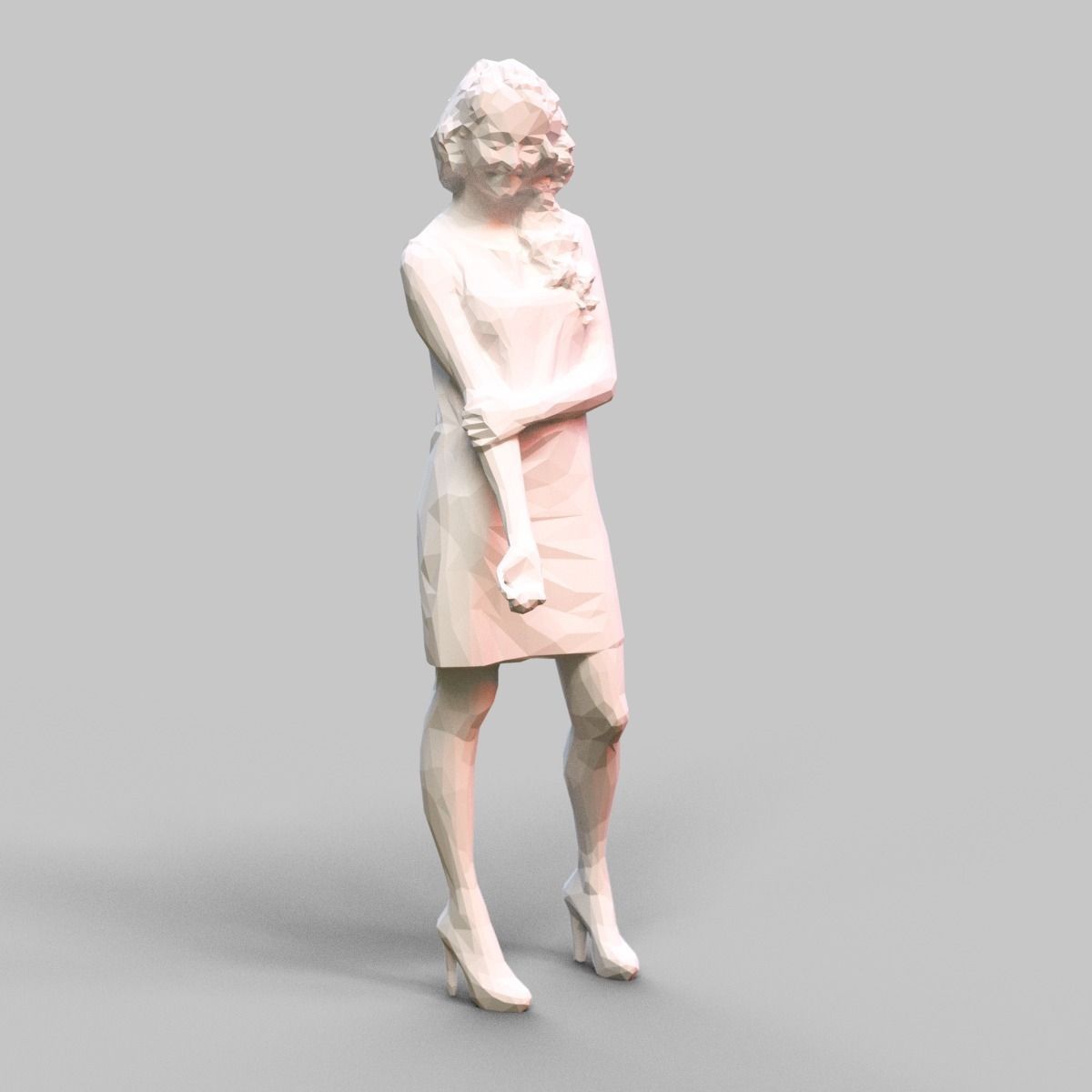 Girl Posing 3D print model_5
