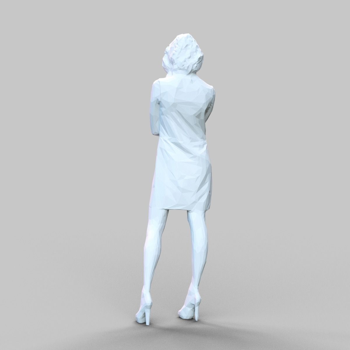 Girl Posing 3D print model_4
