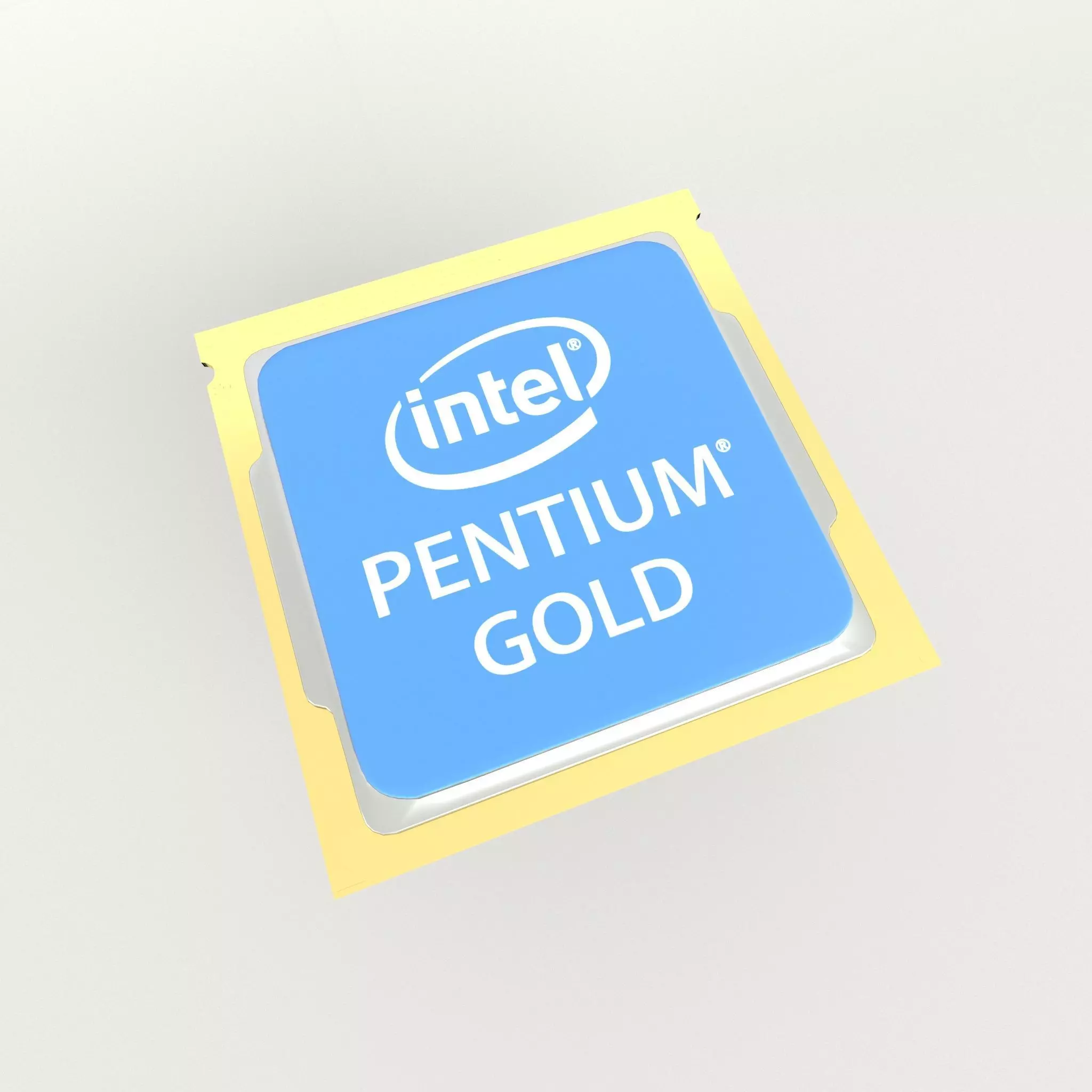 Intel CPU Pentium Gold v1 001 Low-poly 3D model