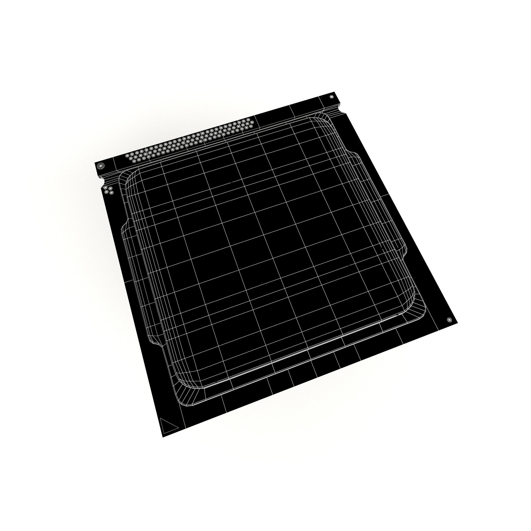 Intel CPU v1 001 Low-poly 3D model_4