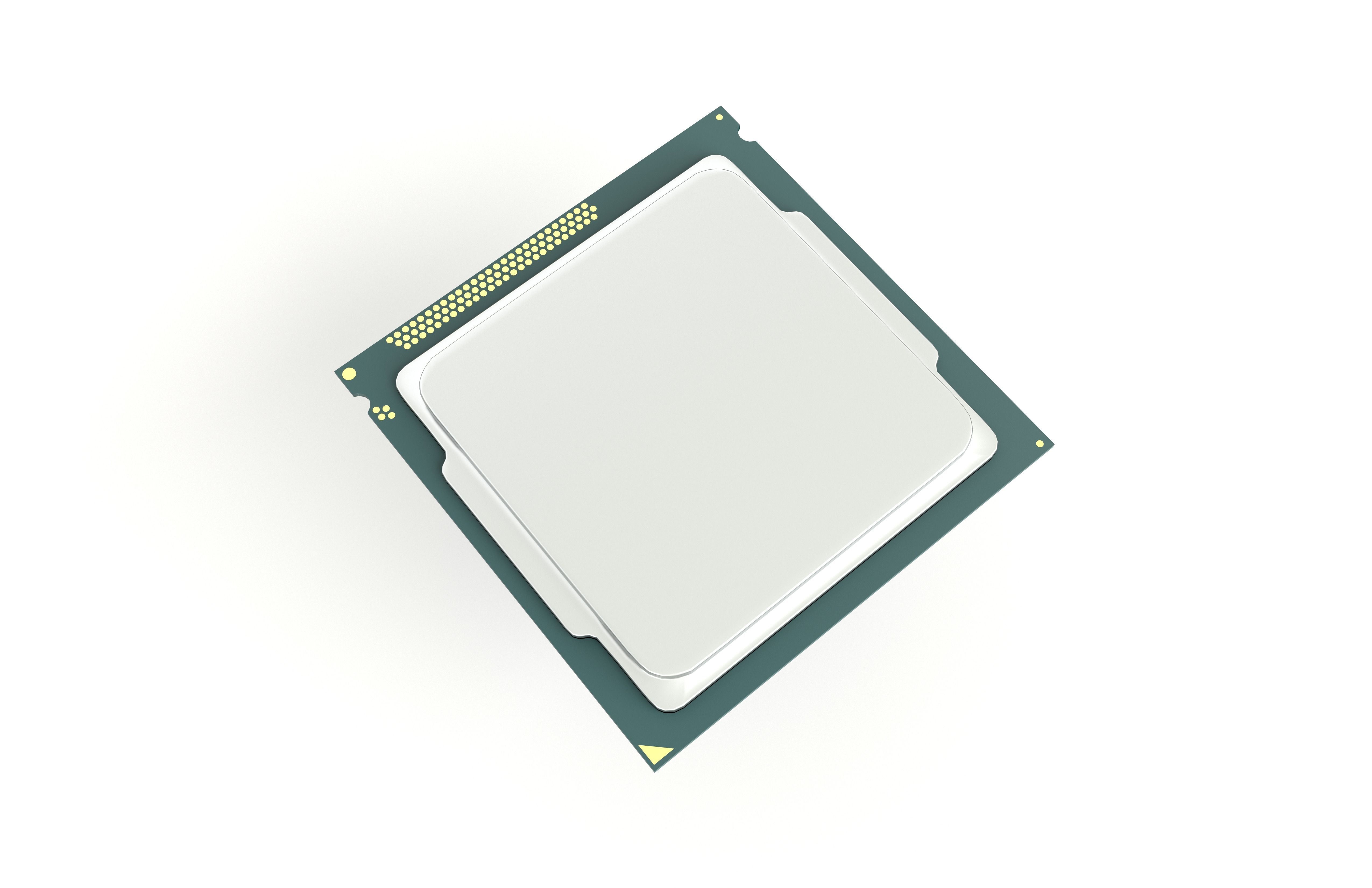 Intel CPU v1 001 Low-poly 3D model_1