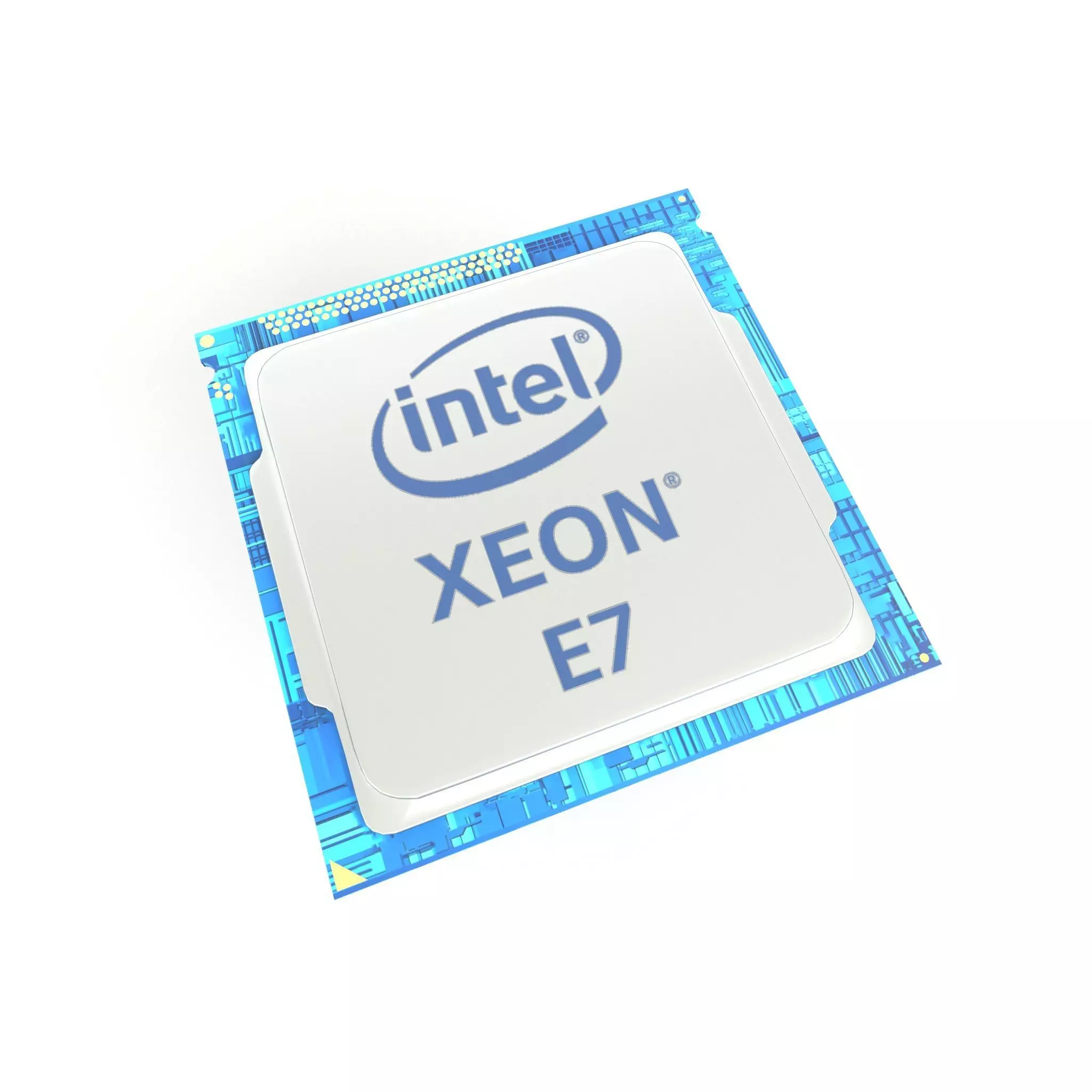 Intel CPU XEON E7 v2 001 Low-poly 3D model