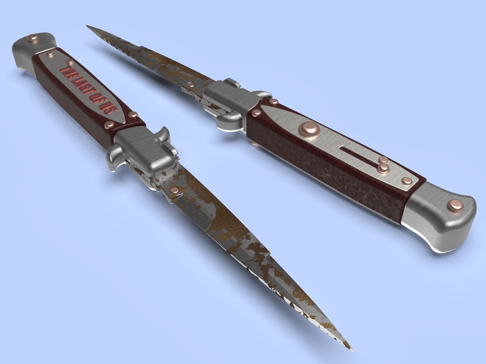 The Last of Us Part II SWITCHBLADE knife Ellie cosplay 3D print model_3