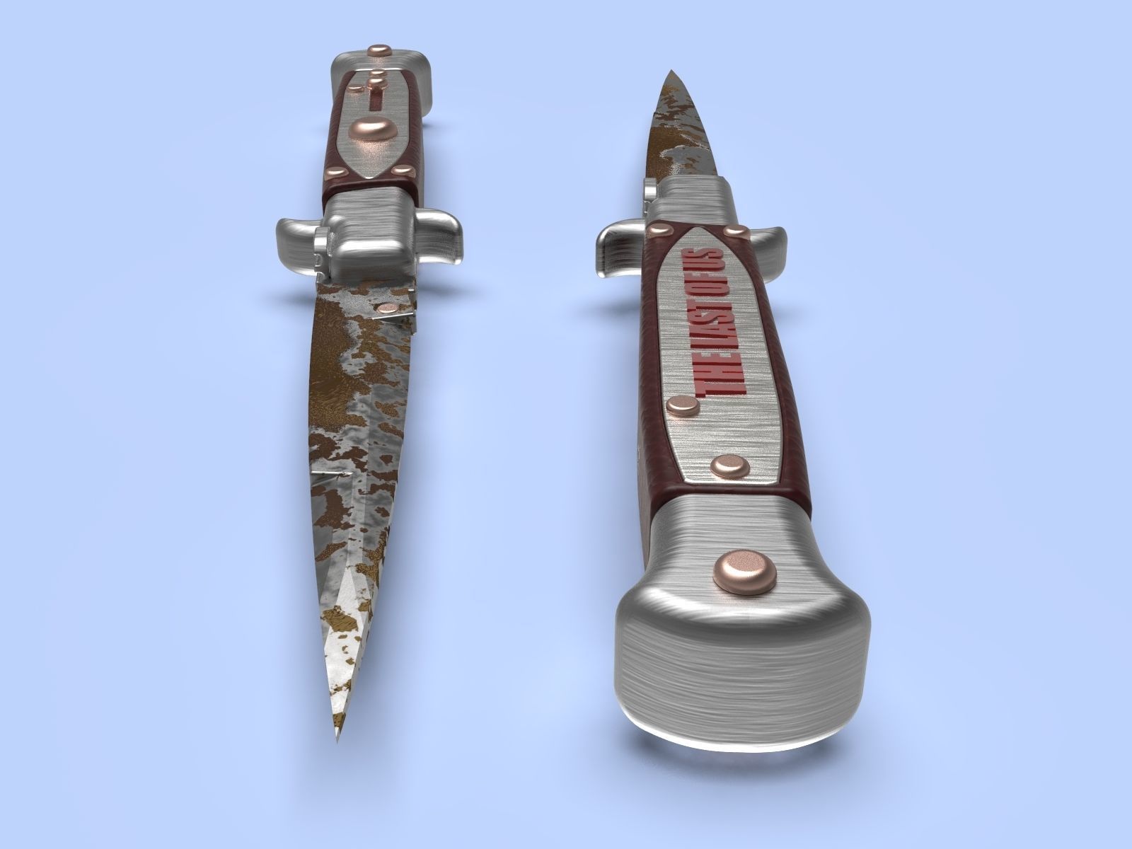 The Last of Us Part II SWITCHBLADE knife Ellie cosplay 3D print model_6