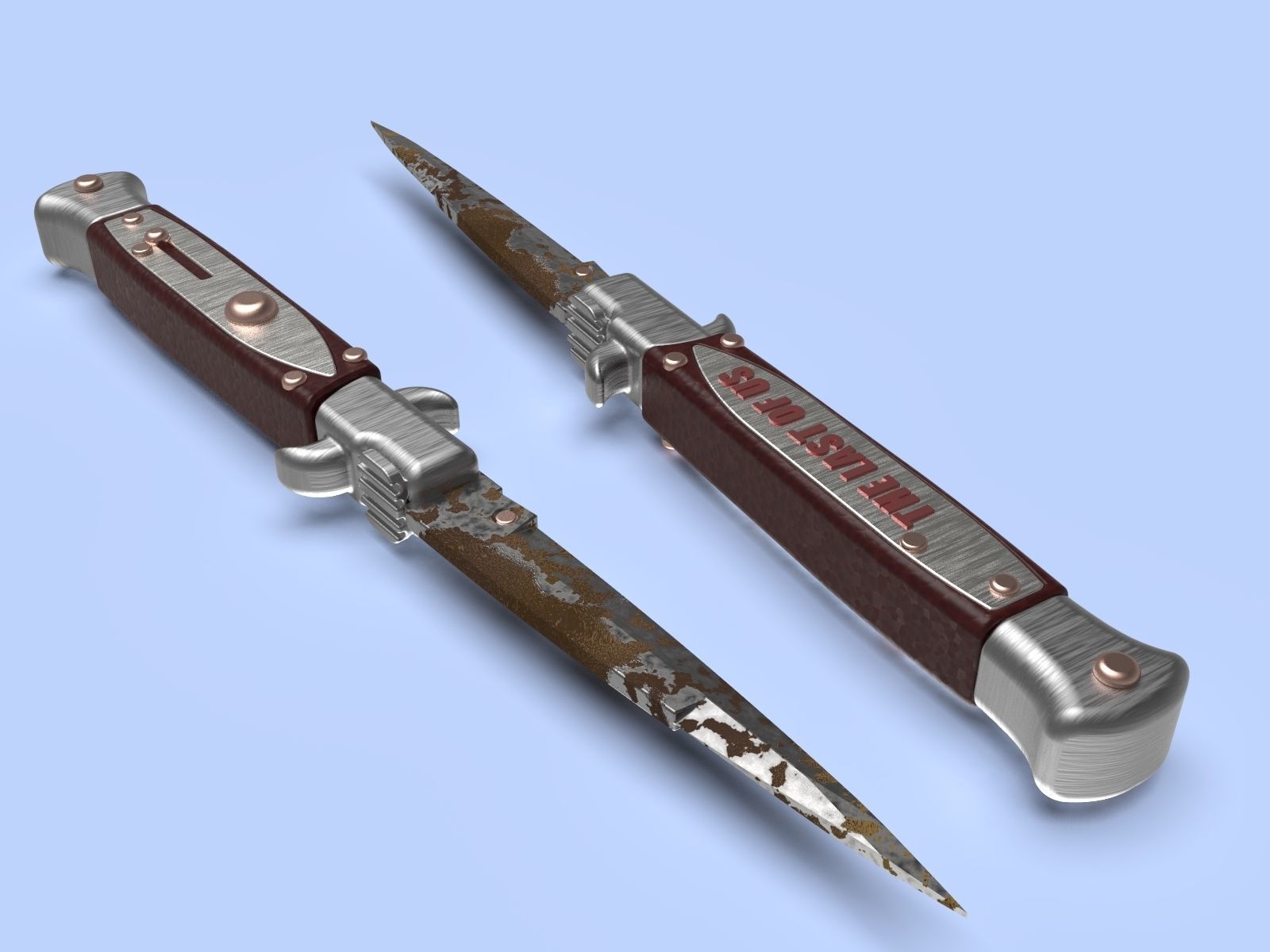 The Last of Us Part II SWITCHBLADE knife Ellie cosplay 3D print model_1