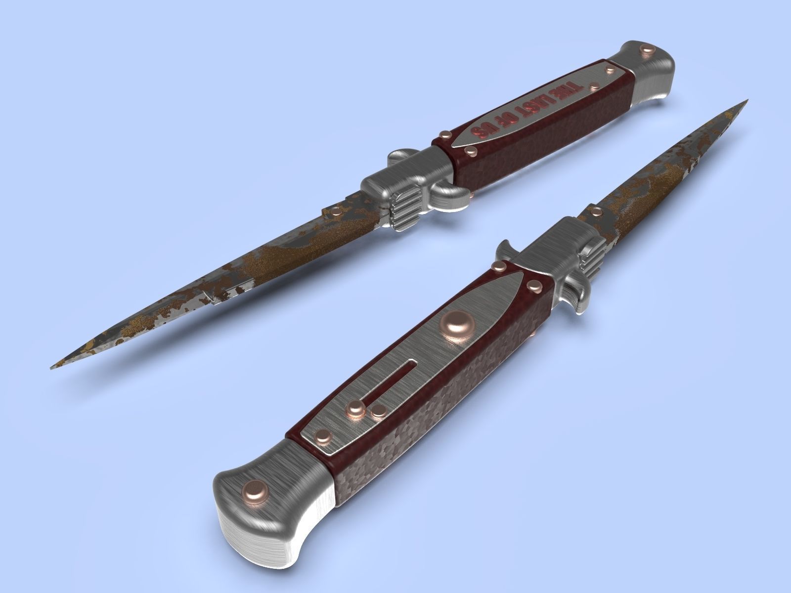 The Last of Us Part II SWITCHBLADE knife Ellie cosplay 3D print model_2