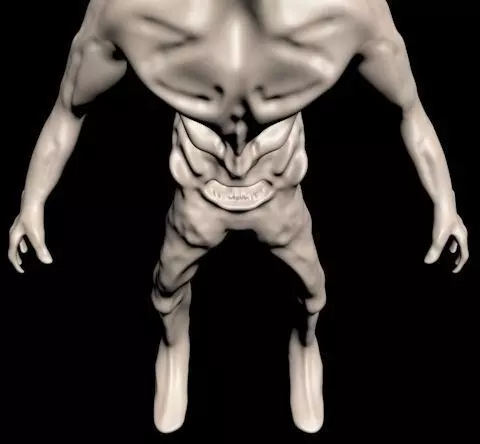 Alien human Free 3D print model