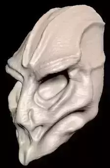 Alien Head Free 3D print model