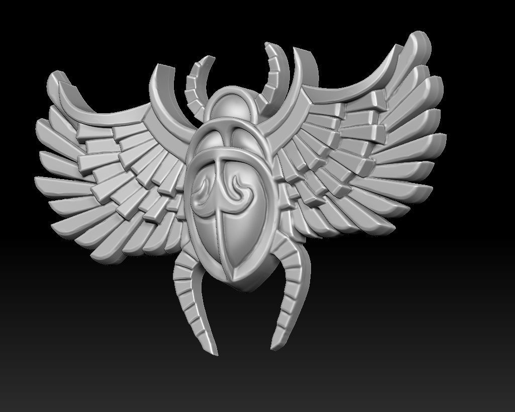 scarab bas-relief 3d print 3D print model_6