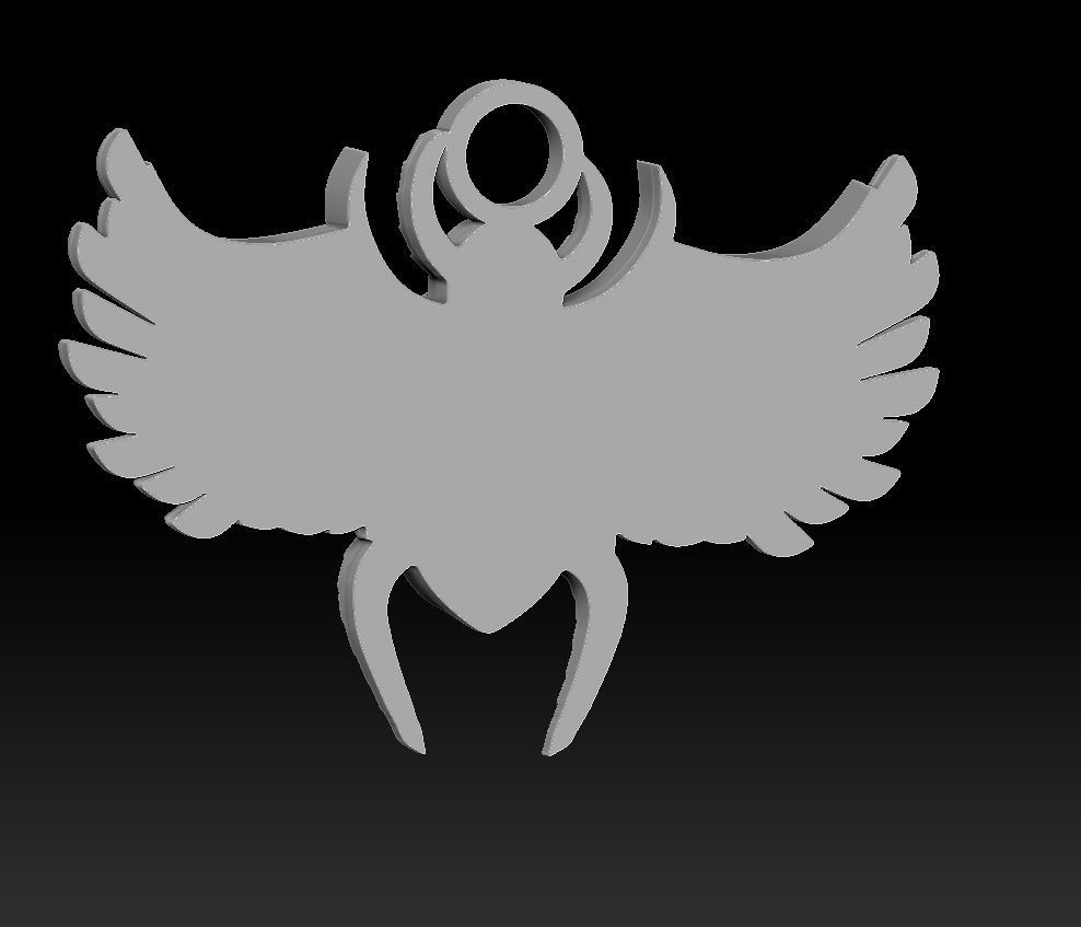 scarab bas-relief 3d print 3D print model_9