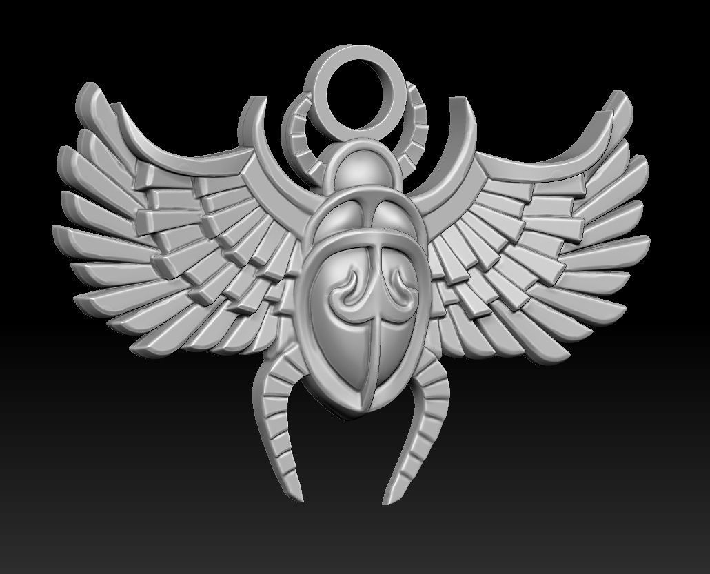 scarab bas-relief 3d print 3D print model_5