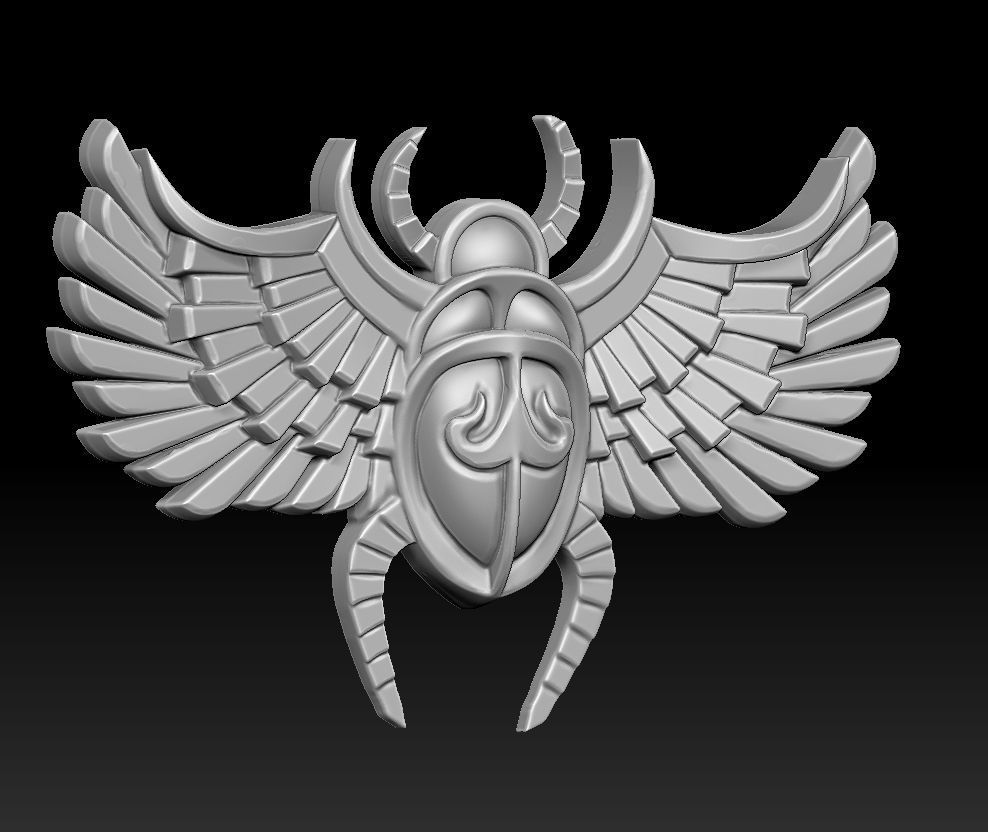 scarab bas-relief 3d print 3D print model_3