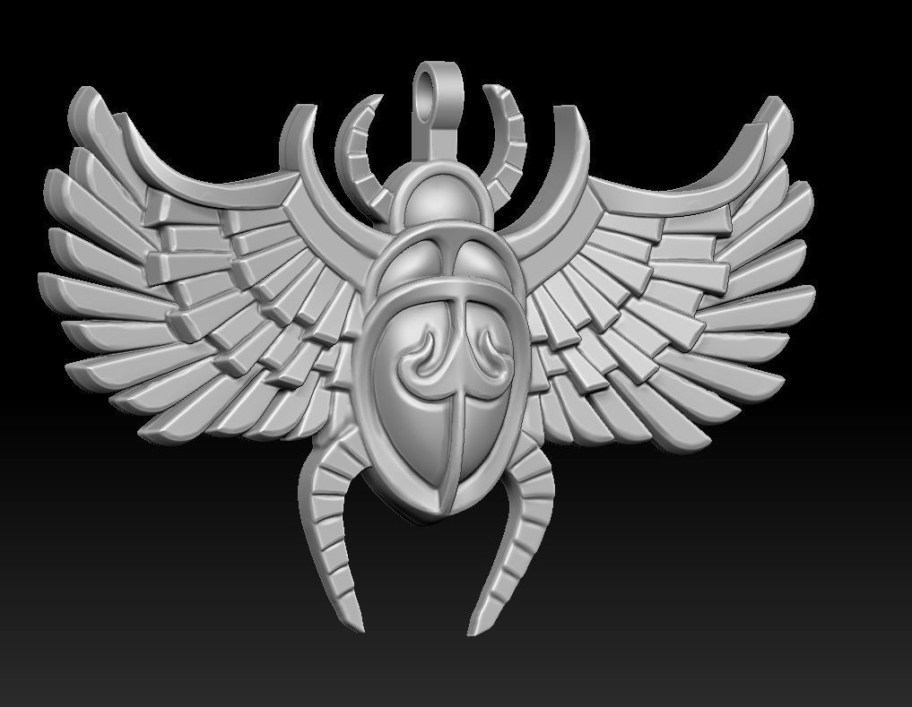scarab bas-relief 3d print 3D print model_4