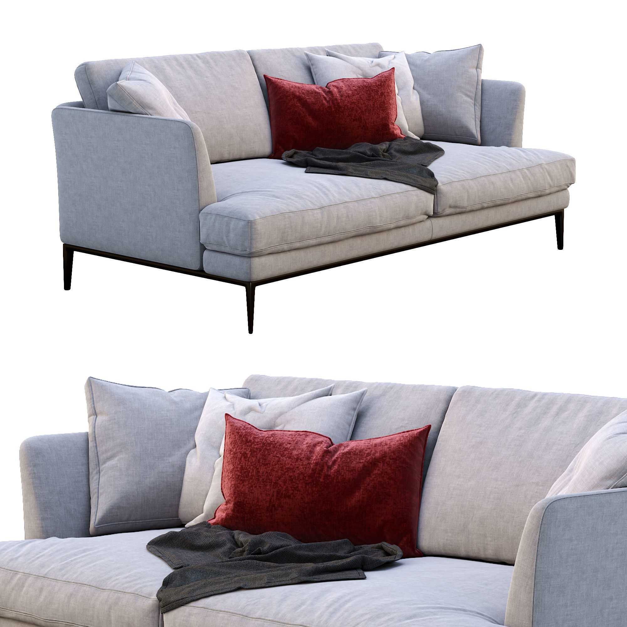 Alivar Sofa Portofino 3D model_1