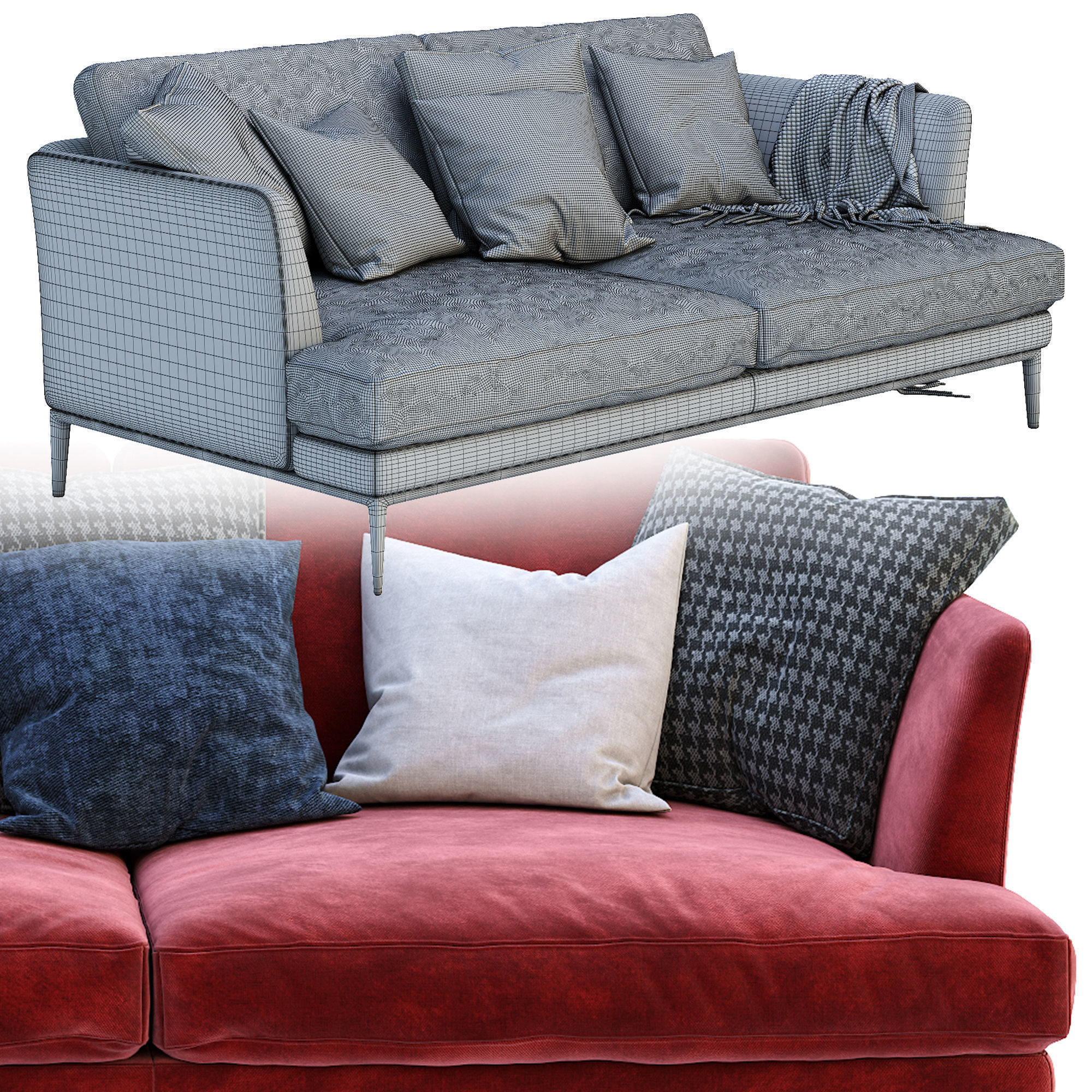 Alivar Sofa Portofino 3D model_2