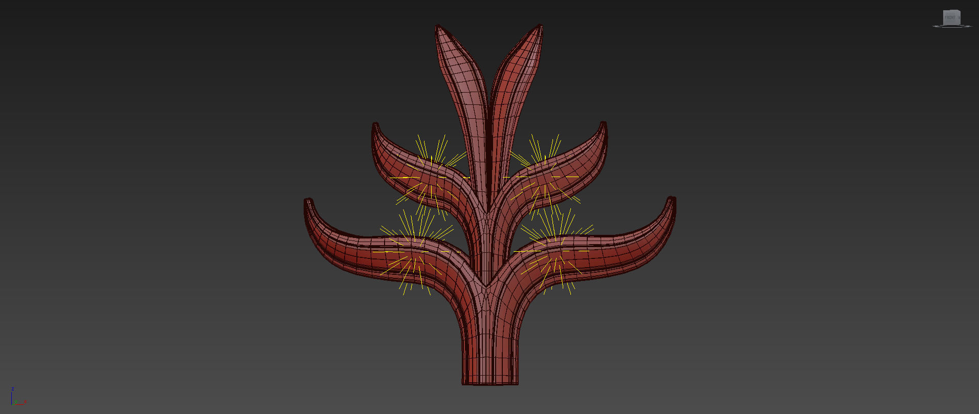 Set of Two Huge Brass by Richard Faure 3D model_6