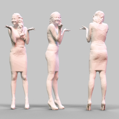 Girl Posing 3D print model