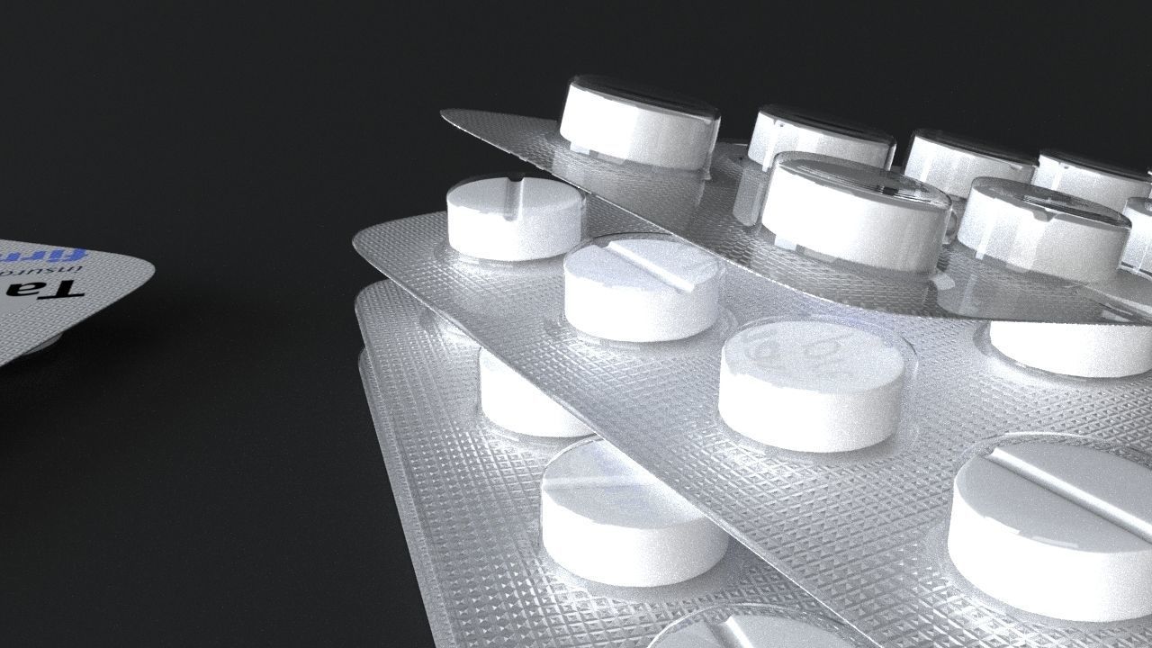 pill high-poly models 3D model_1