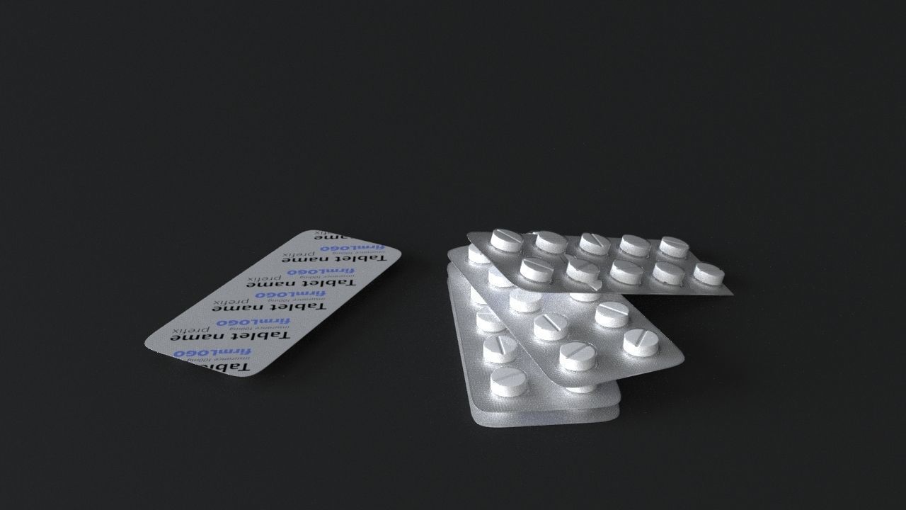 pill high-poly models 3D model_7
