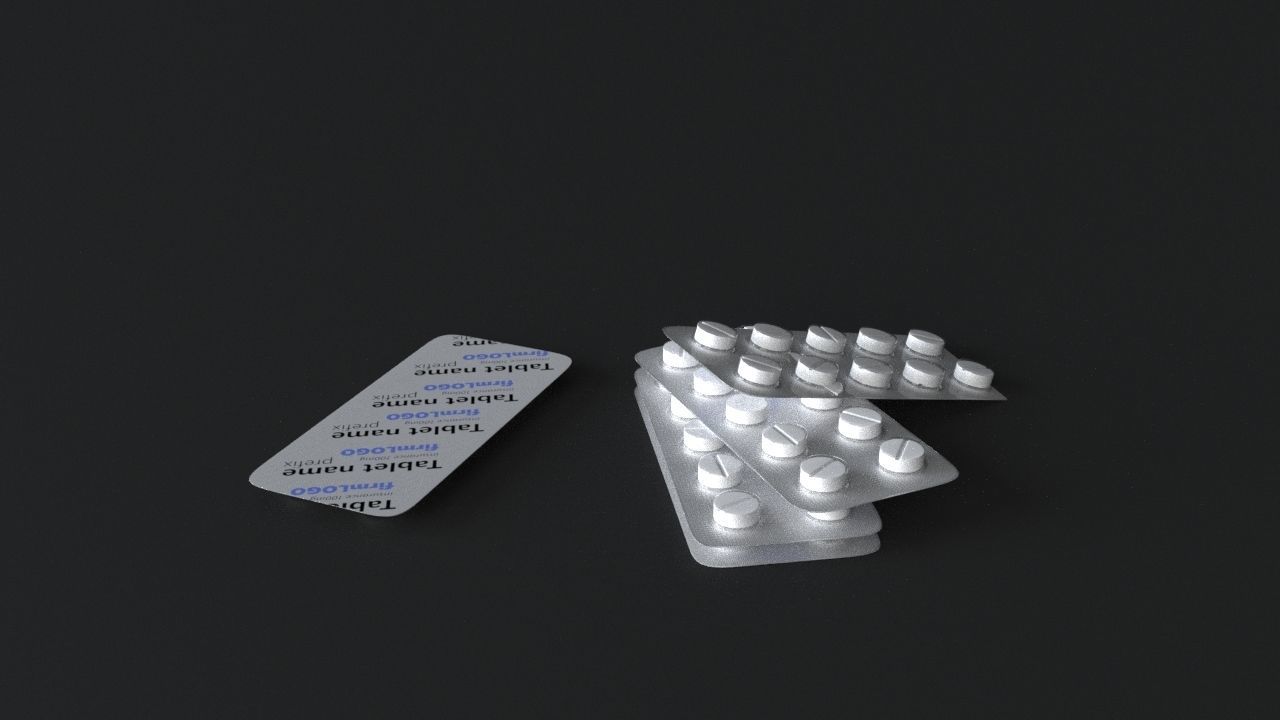 pill high-poly models 3D model_5