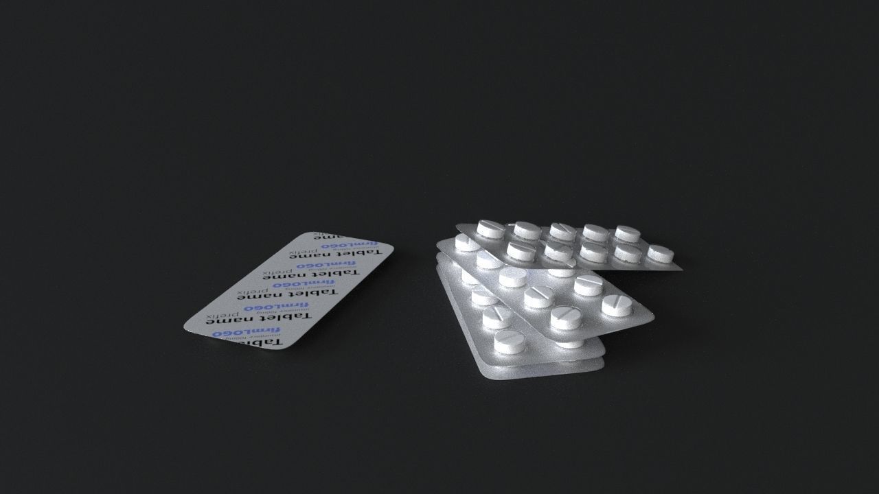 pill high-poly models 3D model_4
