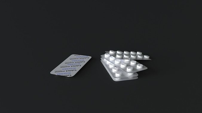 pill high-poly models 3D model