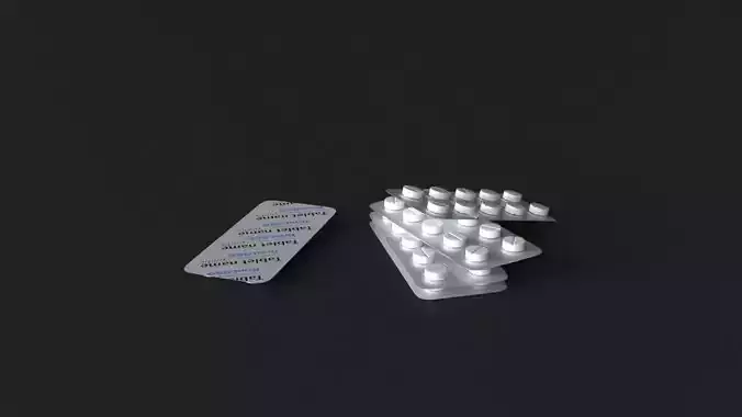 pill high-poly models 3D model