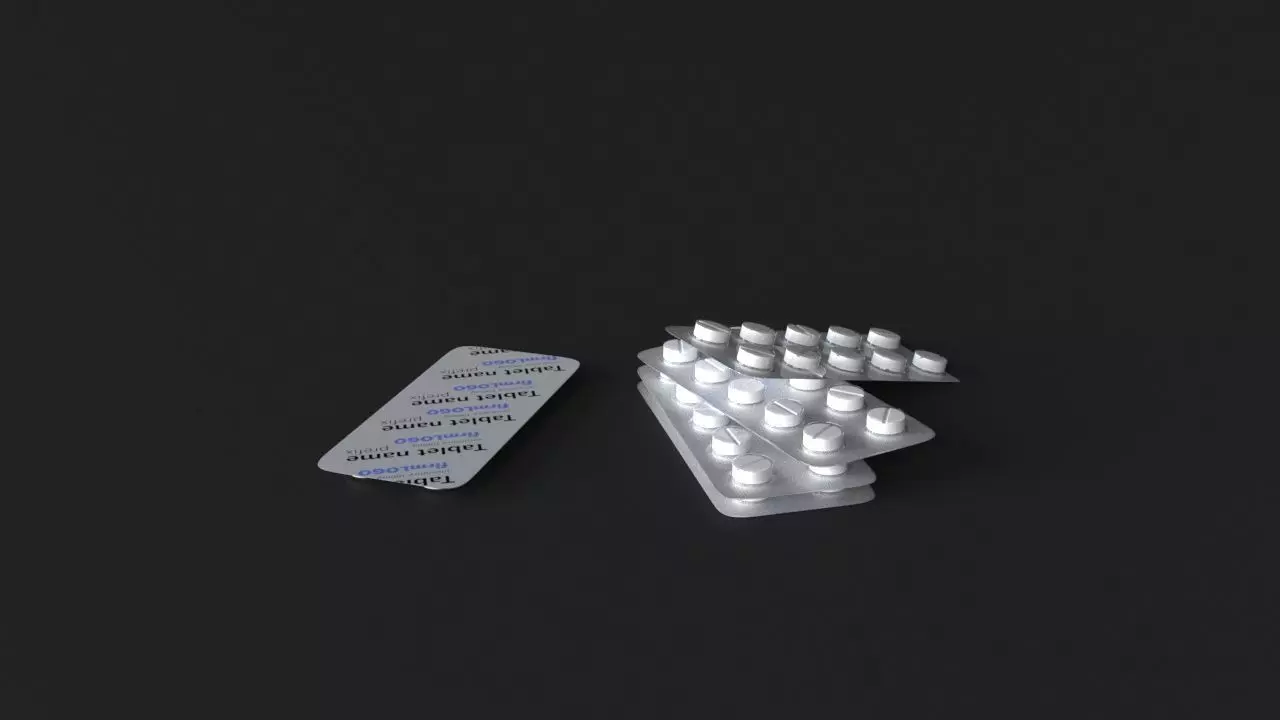 pill high-poly models 3D model_0